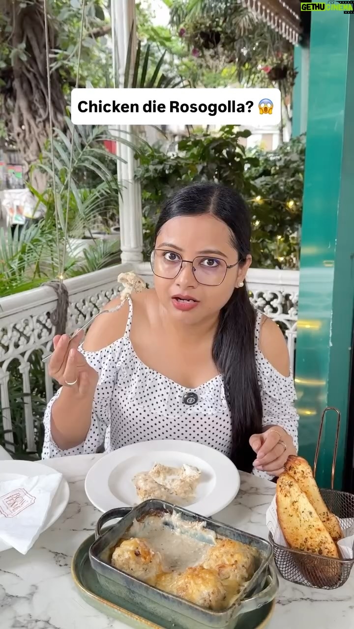 Kamalika Dey - 33.2K Likes - Chicken baked Rosogolla? 😱 Tried most unique fusion item Chicken baked Rosogolla at @bonnefemmekolkata