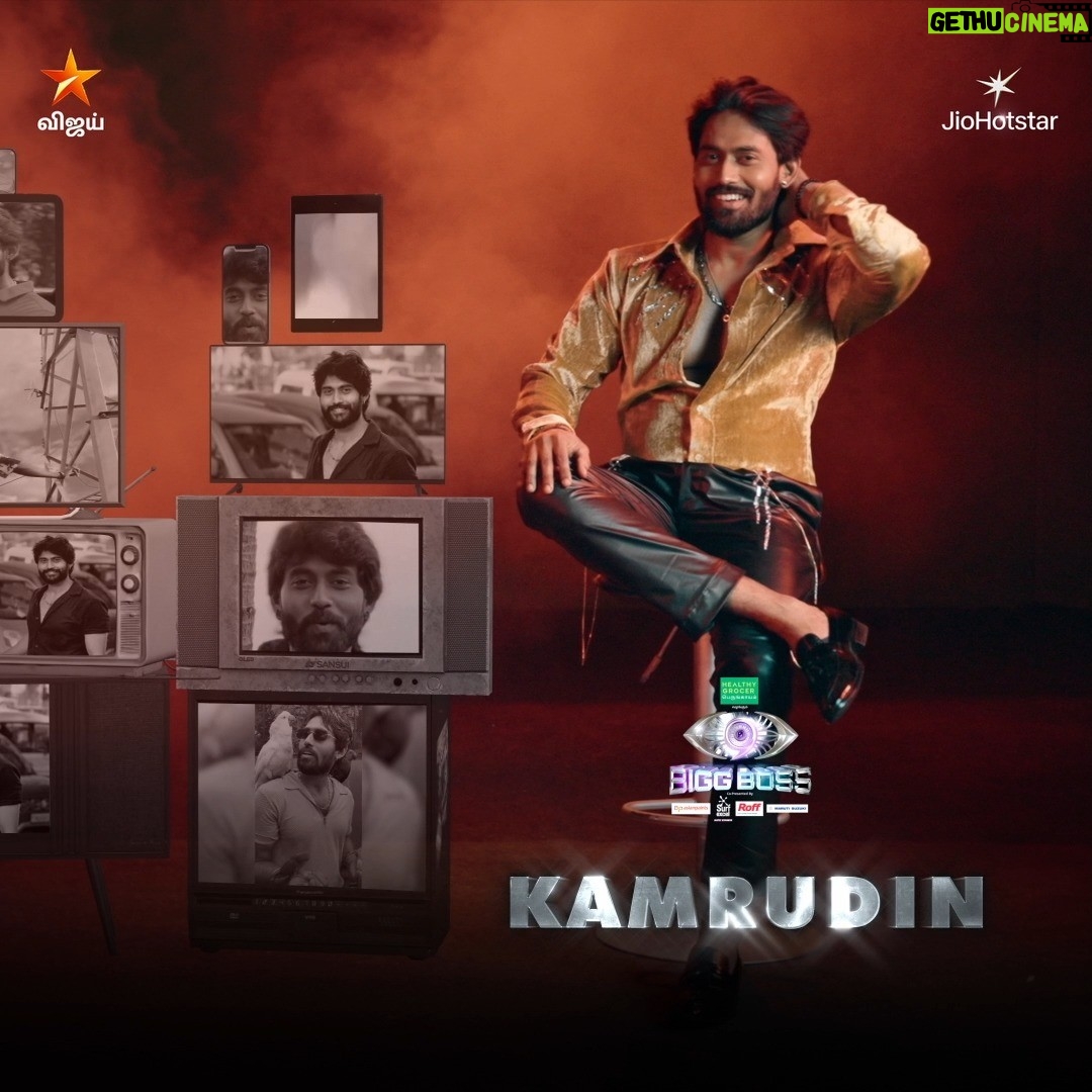 Kamarudin K - 39.6K Likes - #பிக்பாஸ் இல்லத்தில்.. #Kamrudin 😎 

Bigg Boss Tamil Season 9 #GrandLaunch - இப்போது ஒளிபரப்பாகிறது நம்ம விஜய் டிவில.. 

#Nowshowing #BiggBossTamilSeason9 #TuneInNow  #OnnumePuriyala #BiggBossSeason9Tamil #BiggBoss9 #VijaySethupathi #BiggBossTamil #BB9 #VijayTV #VijayTelevision