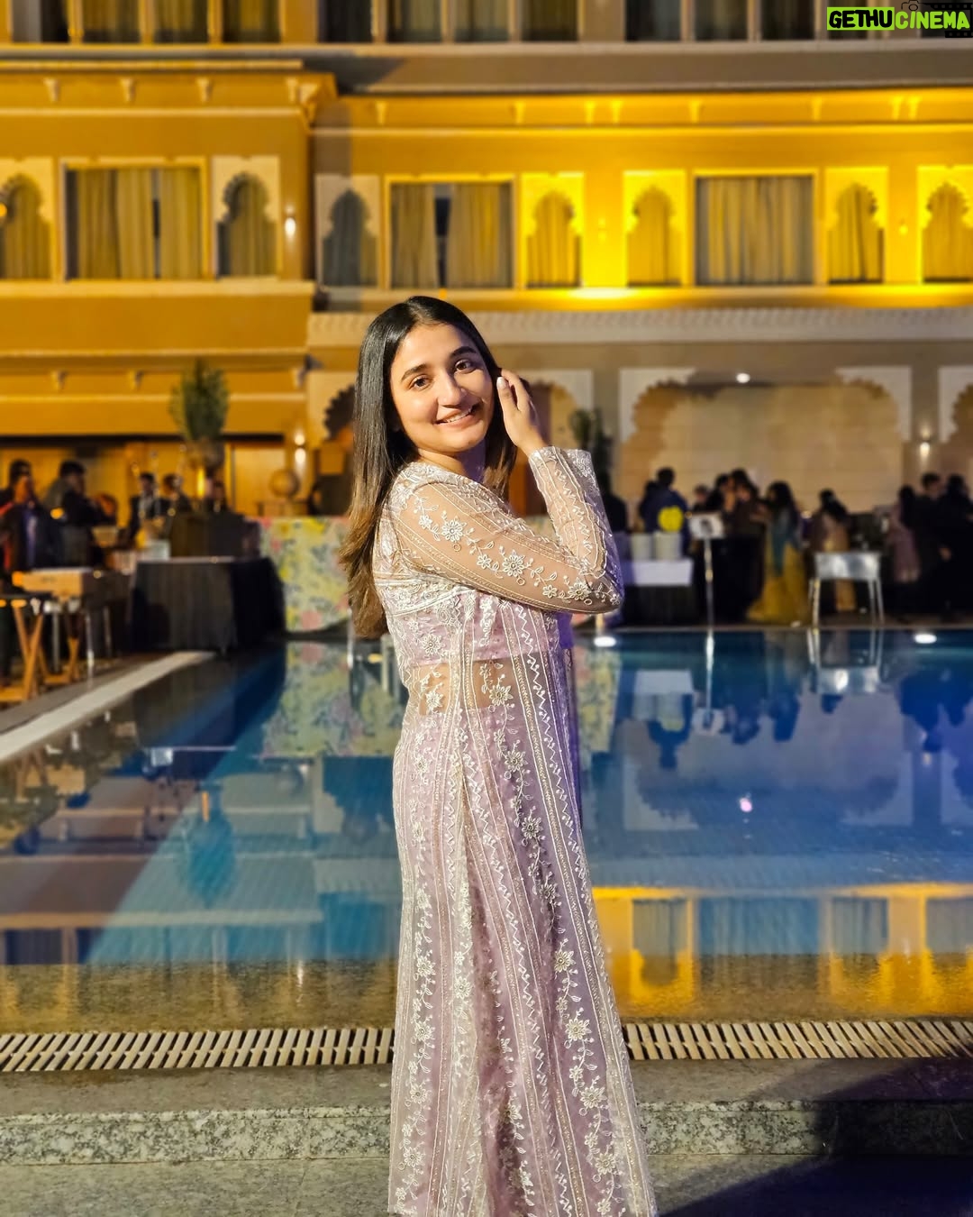 Kangan Khandelwal - 83.7K Likes - About last night ✨💃
Outfit @theadornia 
#lifeofk #wedding #udaipur #love
