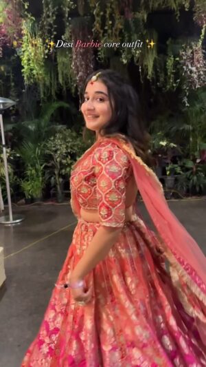 Kangan Khandelwal Instagram - Can’t stop twirling ✨
Outfit from @jainwaysofficial 
#lifeofk #wedding #lehnga #love