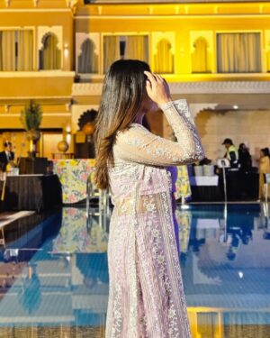 Kangan Khandelwal Instagram - About last night ✨💃
Outfit @theadornia 
#lifeofk #wedding #udaipur #love
