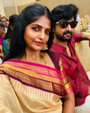 Kani Thiru Instagram - Usssss🫶🏼💫💖
#love #us #happy #traditional #💖