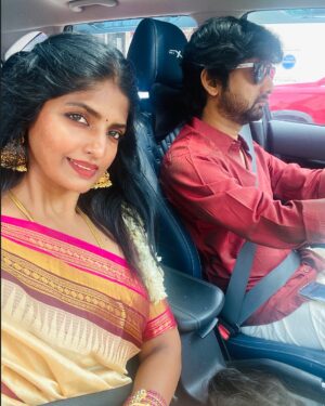 Kani Thiru Instagram - Usssss🫶🏼💫💖
#love #us #happy #traditional #💖