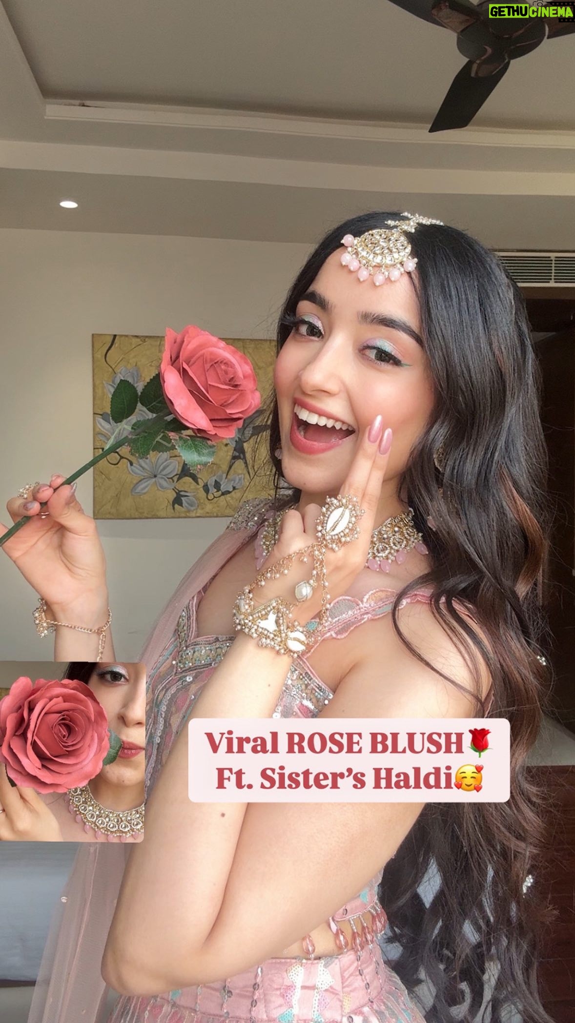 Kareena Tekwani - 15K Likes - VIRAL Rose Blush for Sister’s Haldi😍🌹

This one’s from Sheglam, got it through an instagram store! I was sooo scared to try this on since my makeup was almost done & was very sceptical that it might end up spoiling the look, but it DIDN’T!

This looked super pigmented & perfect for Haldi, lemme know if you wanna see more such wedding content!🥰

( Rose Blush, Wedding Season, Wedding Makeup, Haldi Look, Viral Blush, Rose Petal Blush )

#roseblush #weddingmakeup #haldimakeup #blushwedding #viralroseblush #shaadimakeup #shaadisaga