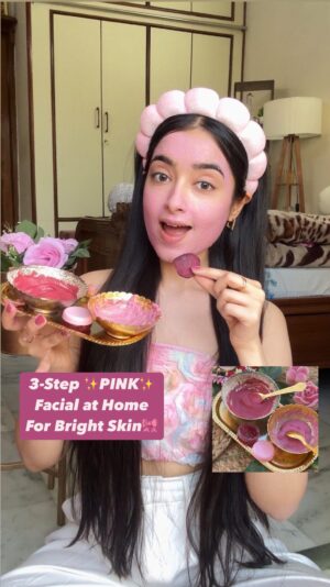Kareena Tekwani Instagram - DIY PINK Facial at Home to Detan, Clear & Brighten your skin 🎀✨
Do y’all remember when i started a series of beetroot remedies back in 2022-23 & y’all LOVED those videos way too much, so i decided to create a 3 Step Beetroot Facial that’ll brighten your skin while making it super softtt!🤌🏻
Beetroot Scrub -
2 tbsp dahi (curd)
2 tbsp beetroot juice (freshly grated & strained)
1 tbsp rice flour
Beetroot Mask -
2 tbsp Besan (gram flour)
3 tbsp beetroot juice (quantity can be adjusted)
1 tbsp aloe vera gel (store bought)
Lip Scrub - (in container)
2 tbsp sugar ( quantity can be adjusted)
1 tbsp beetroot juice
1 tbsp honey
Shelf Life - 7 days in refrigerator
Please Note - If you have an oily/ Acne Prone Skin, then I recommend AVOIDING any Dairy products in Skincare, eg- avoid curd in the face scrub. Can replace it with aloe vera gel or something of a similar texture!
Don’t forget to show your lovee if this was useful & do try these out & lemme know the results down below🌸
(Beetroot Facial, DIY Beetroot Remedy, Beetroot Scrub, Pink Facial, Pink Face Mask)
#beetrootfacepack #homeremedy #diybeetrootscrub #beetrootfacial #pinkskincare #pinkfacial #diyfacemask #diylipscrub #beetrootlipbalm #beetrootremedies