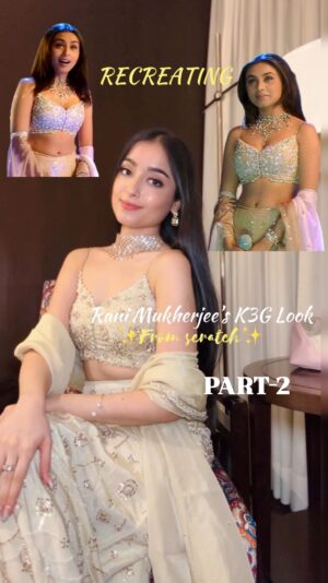 Kareena Tekwani Instagram - Part-2🥳 Recreating Rani Mukherjee’s ✨Iconic✨ look from Scratch - Under a budget🤑

This video took me almost a month to shoot, plan & create the final look, but i hope we did a little justice to the loook?🙈

Y’all gave soo much LOVE to the Part-1 so i decided to edit this overnight & post for y’all to seee🥰

Rate this recreation out of 10 besties & sorry to make you guys wait🥹
.
.
.
.
[ Rani Mukherjee K3G Look, Bollywood Fashion Inspo, Shava Shava Look, Kabhi Khushi Kabhi Gham, Outfit Recreation, Bollywood Inspired Stitching & Styling, DIY Bollywood Look, Iconic 90s Fit, Aishwarya Rai, Affordable Desi Outfit, Wedding Season, Indo Western Look, Fish Cut Lehenga ]