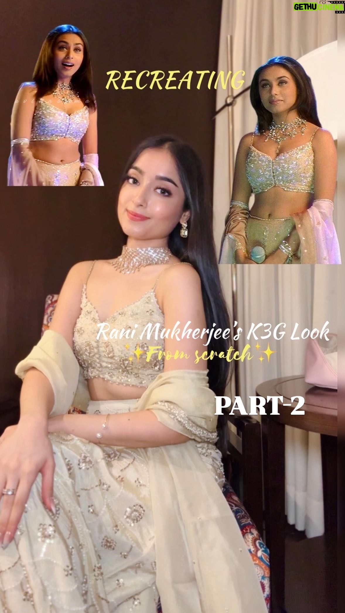 Kareena Tekwani - 58.6K Likes - Part-2🥳 Recreating Rani Mukherjee’s ✨Iconic✨ look from Scratch - Under a budget🤑

This video took me almost a month to shoot, plan & create the final look, but i hope we did a little justice to the loook?🙈

Y’all gave soo much LOVE to the Part-1 so i decided to edit this overnight & post for y’all to seee🥰

Rate this recreation out of 10 besties & sorry to make you guys wait🥹
.
.
.
.
[ Rani Mukherjee K3G Look, Bollywood Fashion Inspo, Shava Shava Look, Kabhi Khushi Kabhi Gham, Outfit Recreation, Bollywood Inspired Stitching & Styling, DIY Bollywood Look, Iconic 90s Fit, Aishwarya Rai, Affordable Desi Outfit, Wedding Season, Indo Western Look, Fish Cut Lehenga ]