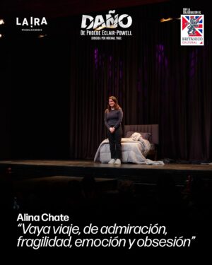 Karina Jordán Instagram - 💬✨ Lo que dice el público sobre DAÑO 🖤
Cada función deja huella.
Gracias a todas las personas que ya vivieron esta historia intensa, retorcida y profundamente humana.
🎭 Karina Jordán, bajo la dirección de Mikhail Page, nos lleva por un viaje entre la admiración, la fragilidad y la obsesión.
Swipea 👉 para leer lo que dicen quienes ya la vieron.
📍 Teatro Británico
🗓️ Martes y miércoles, 8PM
🎟️ Entradas en @joinnus