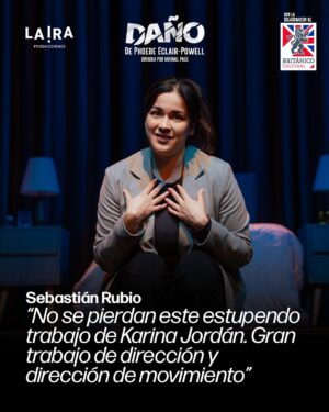 Karina Jordán Instagram - 💬✨ Lo que dice el público sobre DAÑO 🖤
Cada función deja huella.
Gracias a todas las personas que ya vivieron esta historia intensa, retorcida y profundamente humana.
🎭 Karina Jordán, bajo la dirección de Mikhail Page, nos lleva por un viaje entre la admiración, la fragilidad y la obsesión.
Swipea 👉 para leer lo que dicen quienes ya la vieron.
📍 Teatro Británico
🗓️ Martes y miércoles, 8PM
🎟️ Entradas en @joinnus