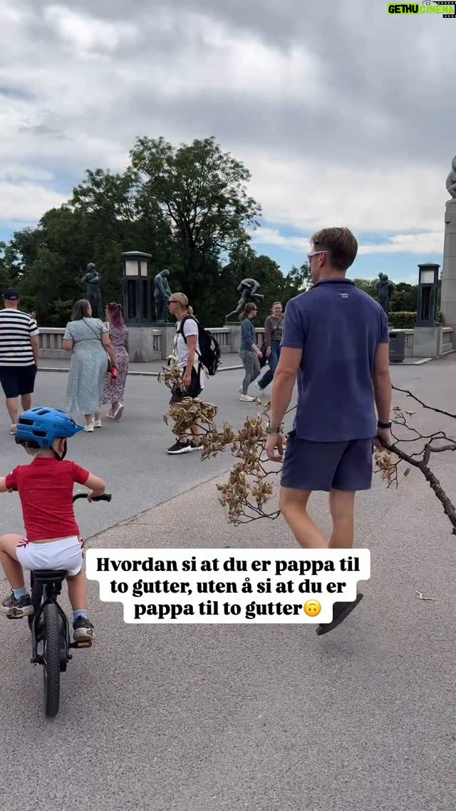 Katarina Flatland - 4.7K Likes - Livet som pappa til to gutter innebærer mye samling av pinner👋🏼🙃