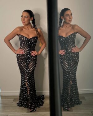 Kate Ritchie Instagram - #ACRAS2024 💋💋💋 My Polkadot Dream ♥️♥️♥️ @leahdagloria | @penny_hunt_ | @sarahlaidlaw | @fitzywippakate | @novaentaus | @morrisseymanagement 🖤🤍🖤🤍🖤🤍