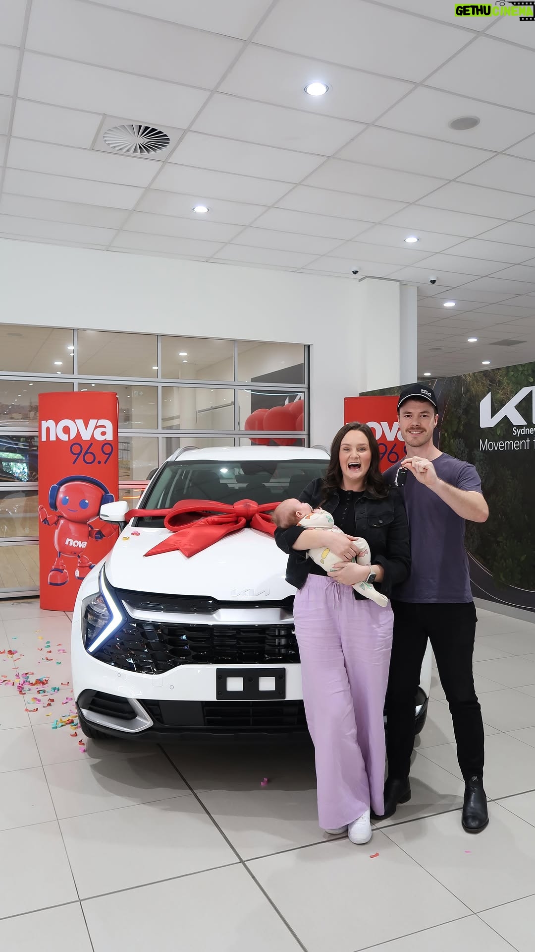 Kate Ritchie - 1.1K Likes - Congratulations to our beautiful winners Emma & James and beautiful baby Charlotte who are driving away in a brand new car from @sydneycitykia! ❤️