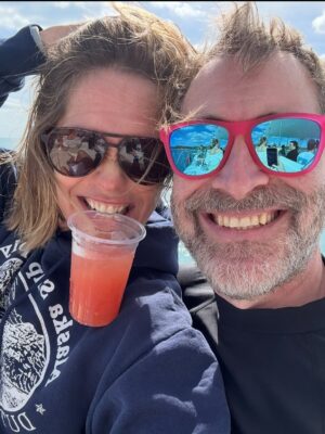 Katie Aselton Instagram - 19 years of marriage with this guy. so much love. a lot of work. a lot of laughs. plenty of tears. so worth it all. love you, my dude.