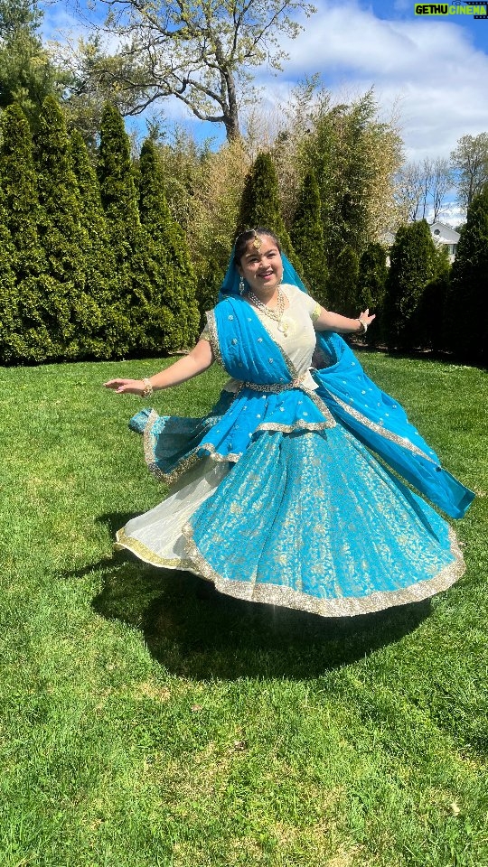 Kavya Ramani - 2.5K Likes - "Before I dive into another beautiful journey at the Jain Center of America, celebrating my roots in this vibrant costume! Spinning dreams with #Ghumar — my heart beats for #RajasthaniFolk. Ready to give my 100%! #Favourite #Grateful #BigAppleVibes"