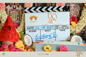 Kavya Sriram Instagram - Aaaannnnd it begins✨

#DQ41 #SLVC10

@dqsalmaan @ravi_nelakuditi @cherukuri_2005 @slv_cinemas @gvprakash @anaygoswamy @kollaavinash ✨