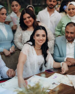 Kenzy Madbouly Instagram - كتبنا الكتاب🤍💍