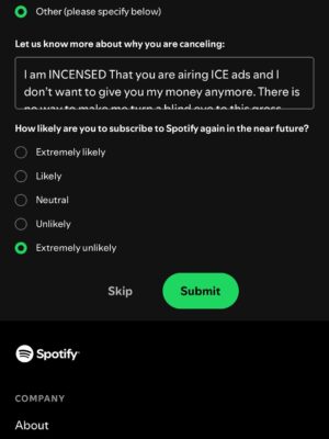 Kirsten Vangsness Instagram - LOOK. I get to choose who I give my business to and if I don’t like the behavior of a business, I don’t have to give it my money. I find the 🧊 ads that @spotify is allowing offensive and cruel, and I don’t roll knowingly with things that are either one of those. @spotify there is no amount of convenience that’s worth sliding into treating cruelty as normal. I want to remind everyone that this is my virtual lawn and the best thing you can do if someone is rattling off a bunch of how they don’t agree with me is to let them scream into the void. If you respond back, you are giving a dopamine hit they are aching for… The best thing you can do is let them scream into the void, and then they can recognize that ache and heal themselves instead of telling me in my virtual lawn that I should  stick to acting or I don’t know what I’m talking about or what have you. Anyways… go do some tiny and imperfect thing to make the world a little better. It all counts, some people just wanna make you think it doesn’t. Bye @spotify I made a rhyme!