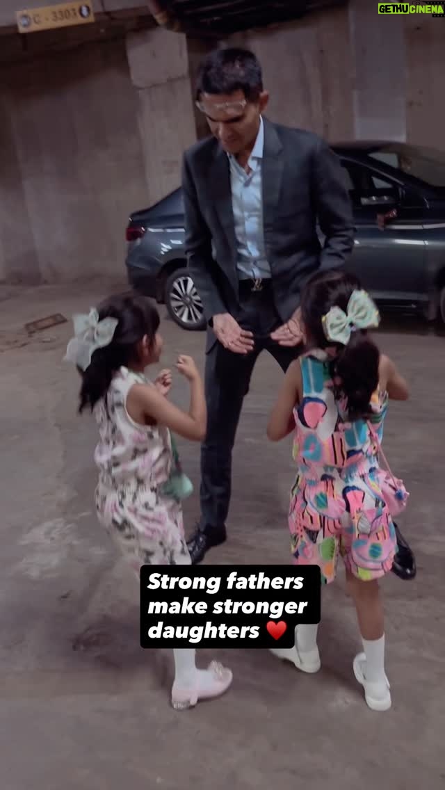 Kranti Redkar - 35.3K Likes - Yes our tiny hands are learning martial arts and we are practising on Daddy 🥰🥰