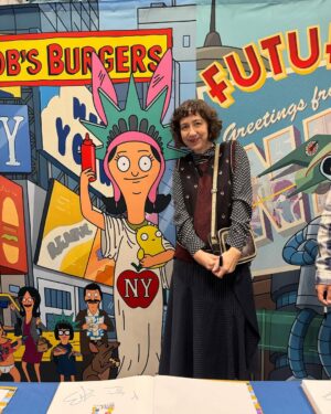 Kristen Schaal Instagram - Great to be in NYC doing @bobsburgersfox at Comic Con when it is @lorenbouchardburger birthday! Happy birthday to the creator of my favorite show!