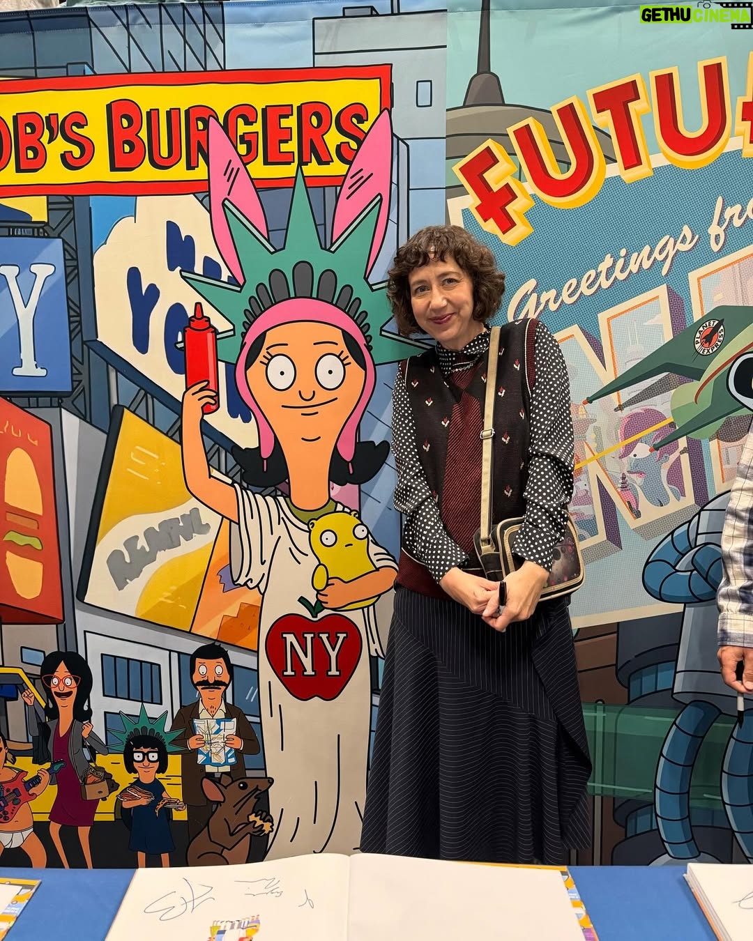 Kristen Schaal - 14.7K Likes - Great to be in NYC doing @bobsburgersfox at Comic Con when it is @lorenbouchardburger birthday! Happy birthday to the creator of my favorite show!