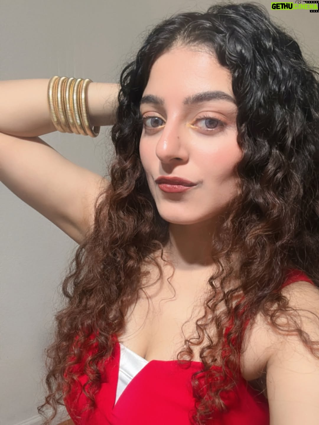 Kritika Kamal - 371 Likes - Wrapped in red, crowned in curls, kissed by gold ❤️
.
.
.
.
#fitcheck #birthdayvibes #foryou #kritikamal