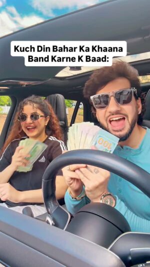 Kritika Kamal Instagram - 21 din mai paisa double 🤣🤣
.
.
.
.
.
#couplevideos #memes #funnyvideos #husbandandwife #explorepage #comedy #couplecontent