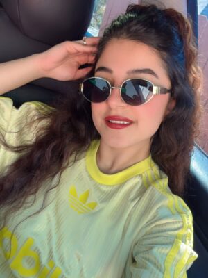 Kritika Kamal Instagram - Serving smiles, sunnies, and sweet hair vibes 😎✨❤️
.
.
.
.
.
#curlyhairstyle #summervibe #trending