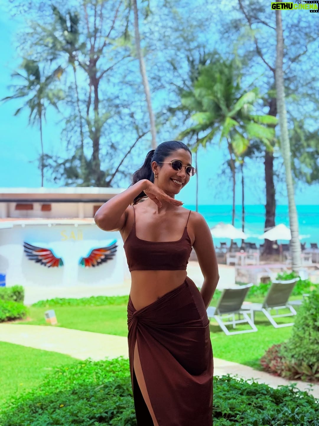 Krutika Solanki - 471 Likes - 📍 @saii.lagunaphuket 
.
Second time here and i am already waiting to GO AGAIN 😝🦋 
Beach baby always ❤️ 
.
#brown #coordset #phuket #vacationfit #beachwear #outfit #love #saiilagunaphuket