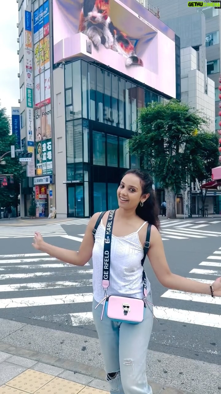 Kshitija Saxena - 85.3K Likes - Tokyo Shinjuku diaries with this world famous 3D cat board. 🇯🇵 #japanlife 
.
.
#tokyo #japan #viralvideos #trendingreels #cats #digital #crossroads #petlover #goodvibe #morning #shinjuku #travelling #reelkarofeelkaro #selflove #instagood #me #igers #actor #holidays #ootd #photoshoot #shitijasaxena