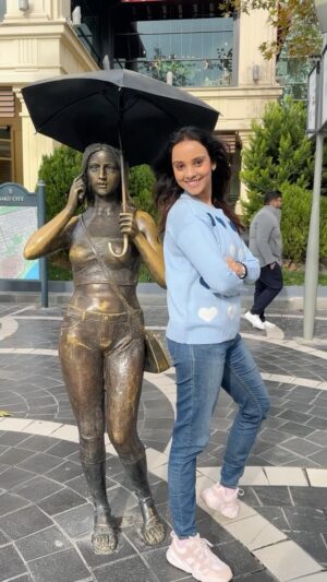 Kshitija Saxena Instagram - To the morning sunshine and new bloom of happiness 🙇🏻♀️🌤️
#girlinme #viralvideos #trending #baku #azerbaijan #vacation #winterfashion #morning #sunshine #maple #love #nizamistreet #somewhere #goodvibes #beautifuldestinations #explore #reelkarofeelkaro #bollywoodstyle #bakuazerbaijan #selflove #family #me #shitijasaxena