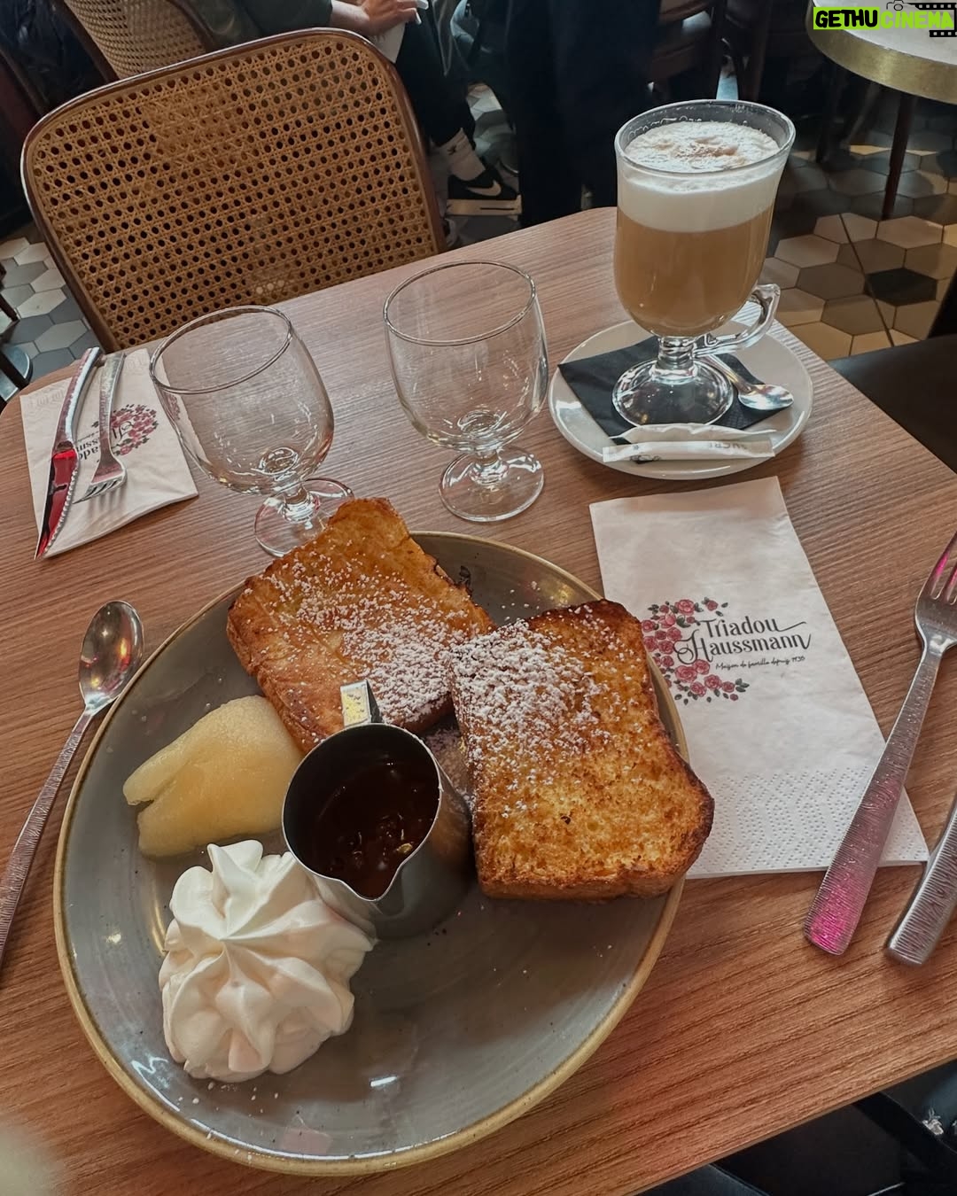 Kshitija Saxena - 90.1K Likes - Some breakfast in french style 🥪 🥞 ☕️ 🇫🇷
@triadou_haussmann 
#paris #france #coffee #breakfast #frenchstyle #frenchtoast #chocolate #europe #red #white #fun #beautifuldestinations #viralpost #girlboss #explorer #selflove #nofilter #photooftheday #cannes #amazing #parisfashionweek #me #streetstyle #vintagestyle #travelgram #fashion #foodgasm #likelike #igers #shitijasaxena