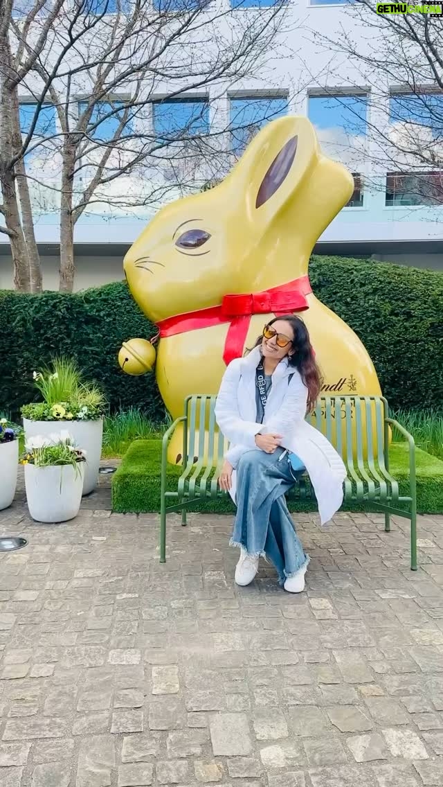 Kshitija Saxena - 85K Likes - To the happiness of being in this chocolate world and to add is my easter bunny from my favourite @lindt @lindthomeofchocolate 🇨🇭
.
.
#lindt #zurich #switzerland #chocolate #europe #selflove #trending #reelkarofeelkaro #viralvideos #goodvibes #instagood #explore #me #chocoholic #lifestyle #like4like #holidays #easter #bunny #beautifuldestinations #igers #shitijasaxena