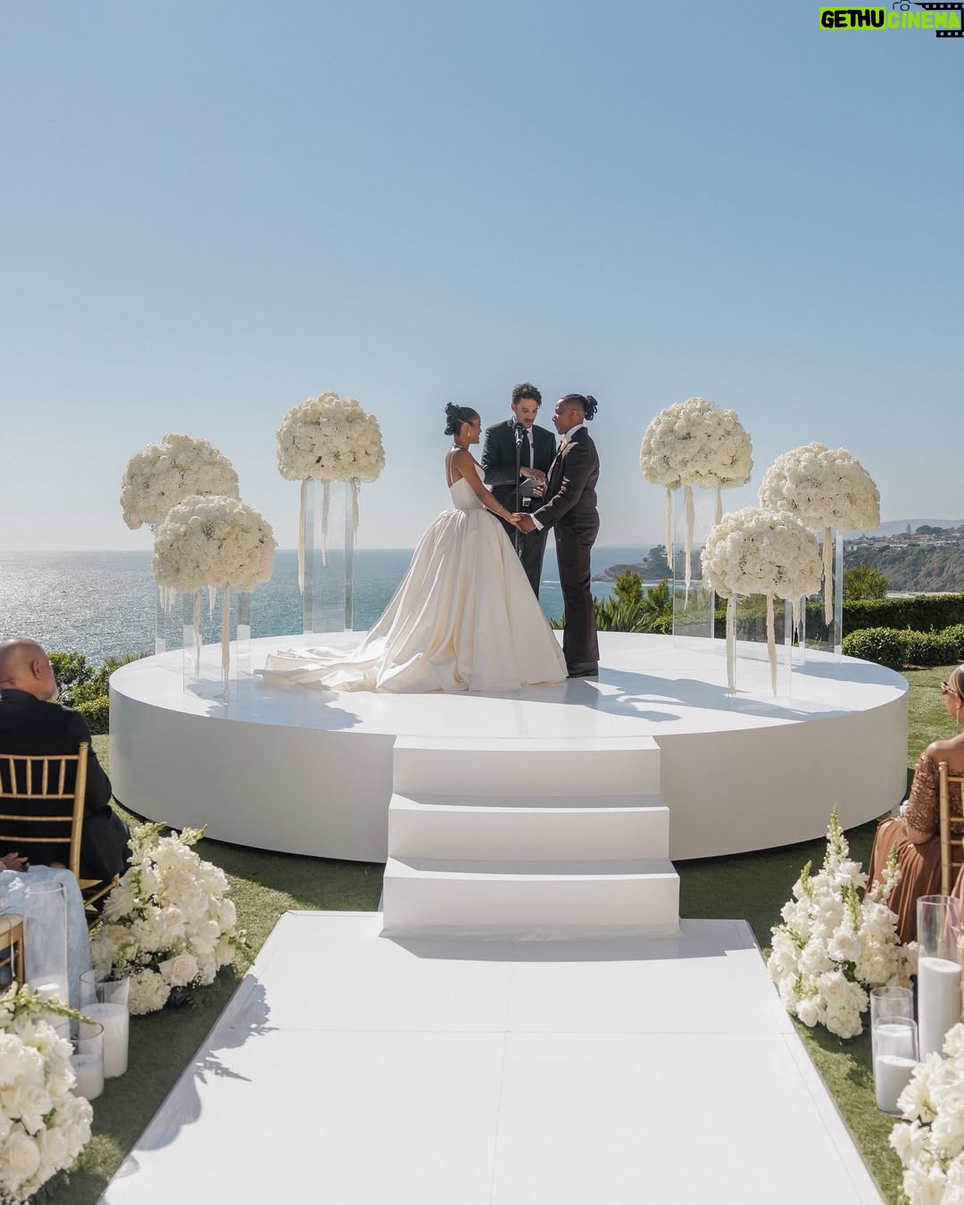 LaToya Tonodeo - 238.9K Likes - THIS is LOVE 🤎🔒
Thank you @essence 

Thank you Victoria Oluloye for the beautiful article

💍 Intimate   Beautiful. Surrounded by immediate family and a few of our closest friends. We said “I do!”🥂 to our newest chapter of continued LOVE 🤎

Planners: @luckydayeventsco
Venue: @ritzcarltonlagunaniguel
📸 Photography: @pervak_photography 
 📸 Photography: @mr_dadams
Video: @katepervak 
Gown:
@nicolefeliciacouture @jaxonjamescouturebridal
Custom Suit Designer: @OctaviusTerry
Stylist: @fernlegadoe
Jewelry: Razmik & Armen Ghazarians
Custom Wedding band: Joe Bacha
Gown Tailoring: @jilaatelier
Bridal Concierge: @lipstickandjollof 
Brides Shoes:  @jimmychoo 
Makeup: @bryanmendez
Brides Hair: @sosheargenius 
Grooms Hair: @hairstoryhair @sisterlock_consultant_shell 
Barber: @kstheimageconsultant 
Florals: @Flowers_by_margo @thepurplerose.la 
Cake: @Cocoaberrycakeco
Violist: @JeremyxGreen
DJ: @djthirtytwo 
Watercolor Artist: @artmusicmaryjane
Signage: @MadeandTrue