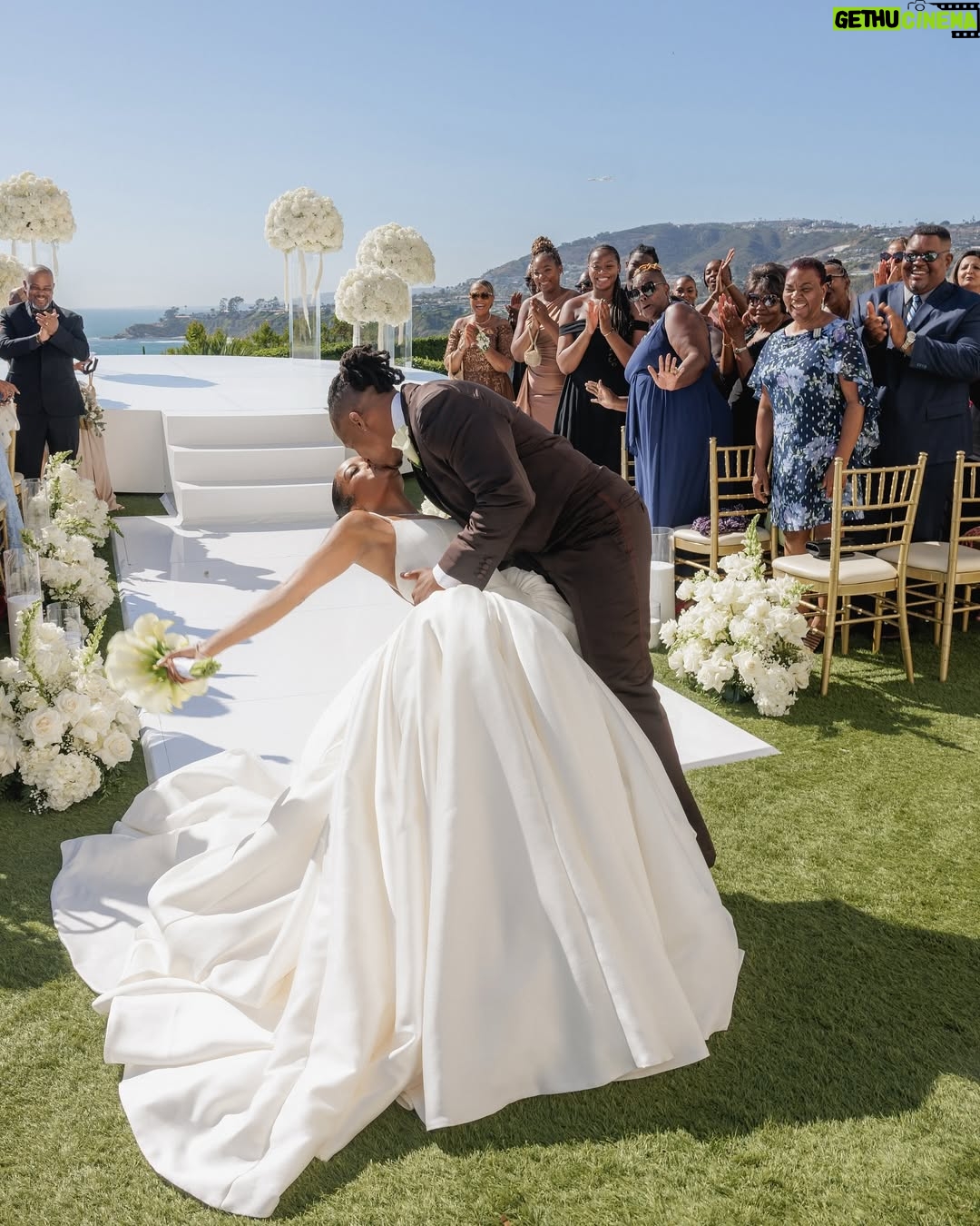 LaToya Tonodeo - 238.9K Likes - THIS is LOVE 🤎🔒
Thank you @essence 

Thank you Victoria Oluloye for the beautiful article

💍 Intimate   Beautiful. Surrounded by immediate family and a few of our closest friends. We said “I do!”🥂 to our newest chapter of continued LOVE 🤎

Planners: @luckydayeventsco
Venue: @ritzcarltonlagunaniguel
📸 Photography: @pervak_photography 
 📸 Photography: @mr_dadams
Video: @katepervak 
Gown:
@nicolefeliciacouture @jaxonjamescouturebridal
Custom Suit Designer: @OctaviusTerry
Stylist: @fernlegadoe
Jewelry: Razmik & Armen Ghazarians
Custom Wedding band: Joe Bacha
Gown Tailoring: @jilaatelier
Bridal Concierge: @lipstickandjollof 
Brides Shoes:  @jimmychoo 
Makeup: @bryanmendez
Brides Hair: @sosheargenius 
Grooms Hair: @hairstoryhair @sisterlock_consultant_shell 
Barber: @kstheimageconsultant 
Florals: @Flowers_by_margo @thepurplerose.la 
Cake: @Cocoaberrycakeco
Violist: @JeremyxGreen
DJ: @djthirtytwo 
Watercolor Artist: @artmusicmaryjane
Signage: @MadeandTrue