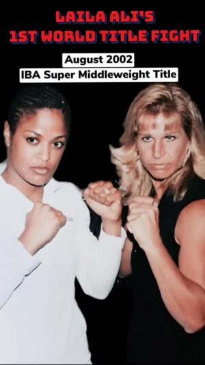 Laila Ali Instagram - 😂🥊This is a good lesson in talking shit "respectfully". Taylor and I never disparaged or disrespected one another (publicly)
🕊️RIP Roger Mayweather (trainer)
But, I've heard it all before~Same story since middle grade school yard fights!😂

2002 | IBA Super Middleweight Title Fight | Las Vegas – Stratosphere (Aug 17)
After shoulder surgery and one tune-up fight, Laila Ali stepped in to battle hard-hitting Suzy Taylor for the IBA title at Las Vegas’s Stratosphere. Many thought it would be her biggest test — but she silenced the doubters in Round 2. 

🥊💥Laila's record improved to 13-0 10 KO's

#LailaAli #WomenBoxing