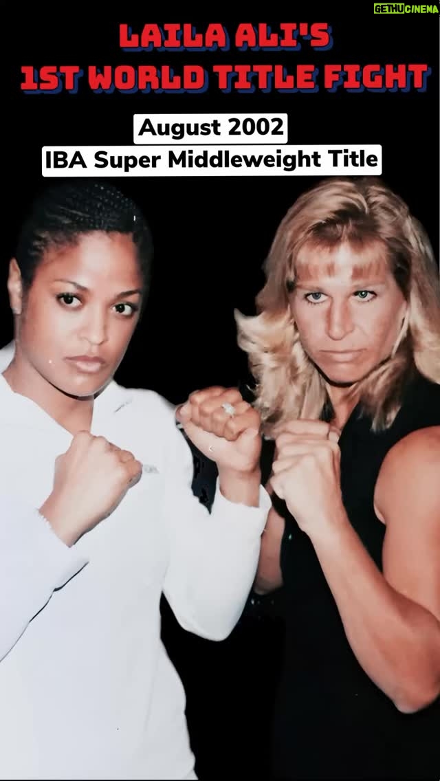 Laila Ali - 11.5K Likes - 😂🥊This is a good lesson in talking shit "respectfully". Taylor and I never disparaged or disrespected one another (publicly)
🕊️RIP Roger Mayweather (trainer)
But, I've heard it all before~Same story since middle grade school yard fights!😂

2002 | IBA Super Middleweight Title Fight | Las Vegas – Stratosphere (Aug 17)
After shoulder surgery and one tune-up fight, Laila Ali stepped in to battle hard-hitting Suzy Taylor for the IBA title at Las Vegas’s Stratosphere. Many thought it would be her biggest test — but she silenced the doubters in Round 2. 

🥊💥Laila's record improved to 13-0 10 KO's

#LailaAli #WomenBoxing