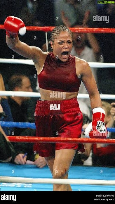 Laila Ali - 7K Likes - Size, Power, Speed, footwork, stamina. The one and only Laila Ali 🥊🐝 #shebeestingin #womenboxing #lailaali #throwback