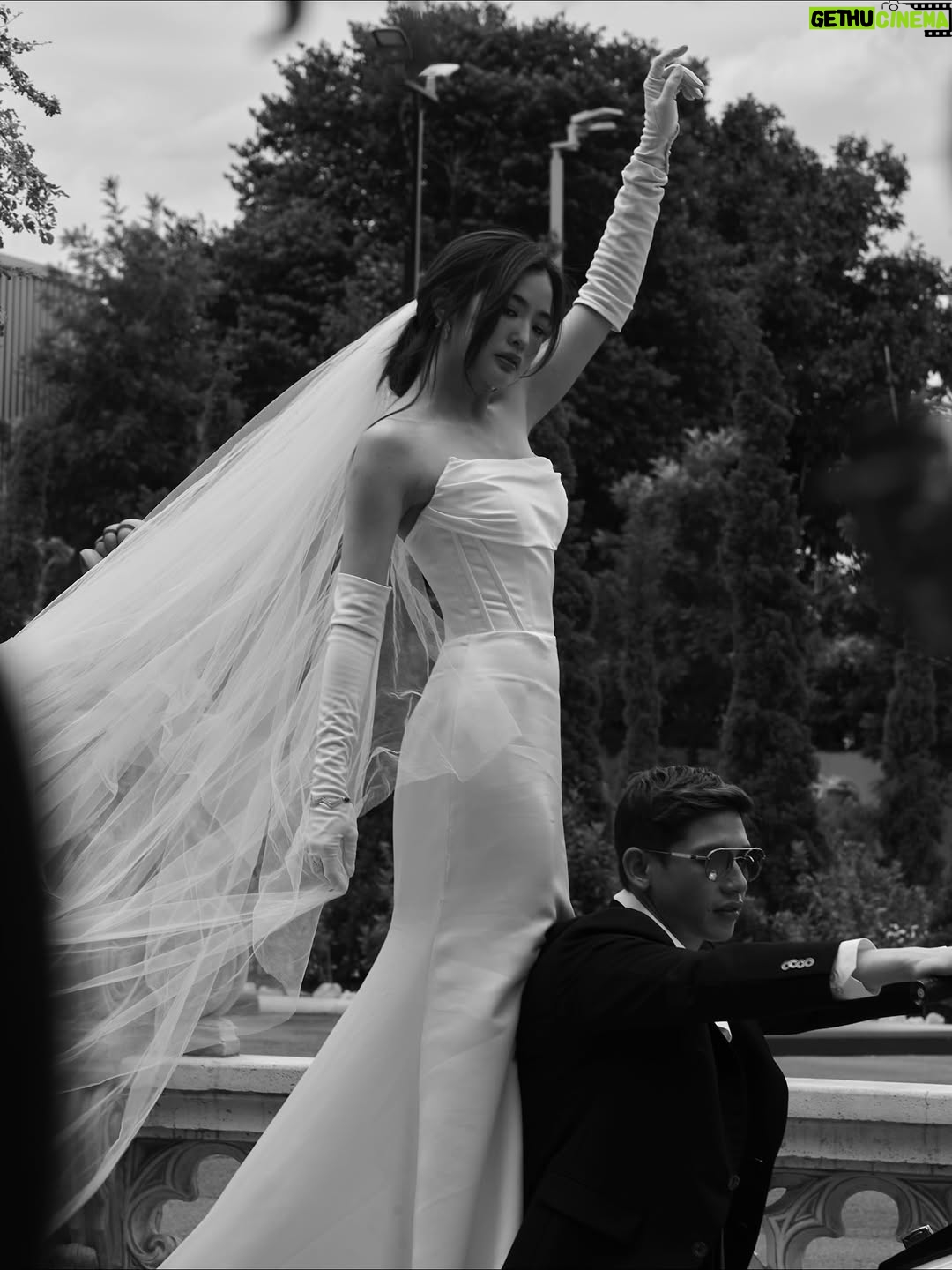 Lapassalan Jiravechsoontornkul - 212.4K Likes - Two souls, one ride. Til the end of the road🤘🏼🖤
Venue : @lachapellebangkok 
Photographer : @tadavarich @kpetlada 
Dress : @sretsisofficial @giftratree_studio @phachas.bridal 
@goldengoose 
Stylist : @allybunnyruth 
Make up & Hair : @puffpoy & @teethory
Accessories: @kavantsharart @_pattaraphan_