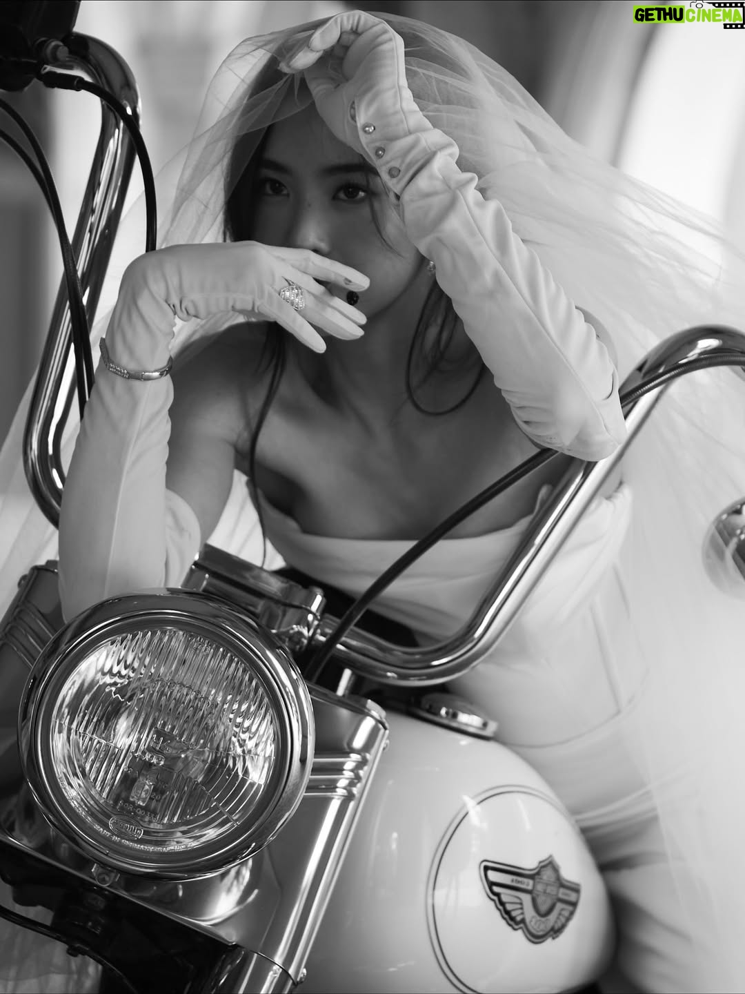 Lapassalan Jiravechsoontornkul - 212.4K Likes - Two souls, one ride. Til the end of the road🤘🏼🖤
Venue : @lachapellebangkok 
Photographer : @tadavarich @kpetlada 
Dress : @sretsisofficial @giftratree_studio @phachas.bridal 
@goldengoose 
Stylist : @allybunnyruth 
Make up & Hair : @puffpoy & @teethory
Accessories: @kavantsharart @_pattaraphan_