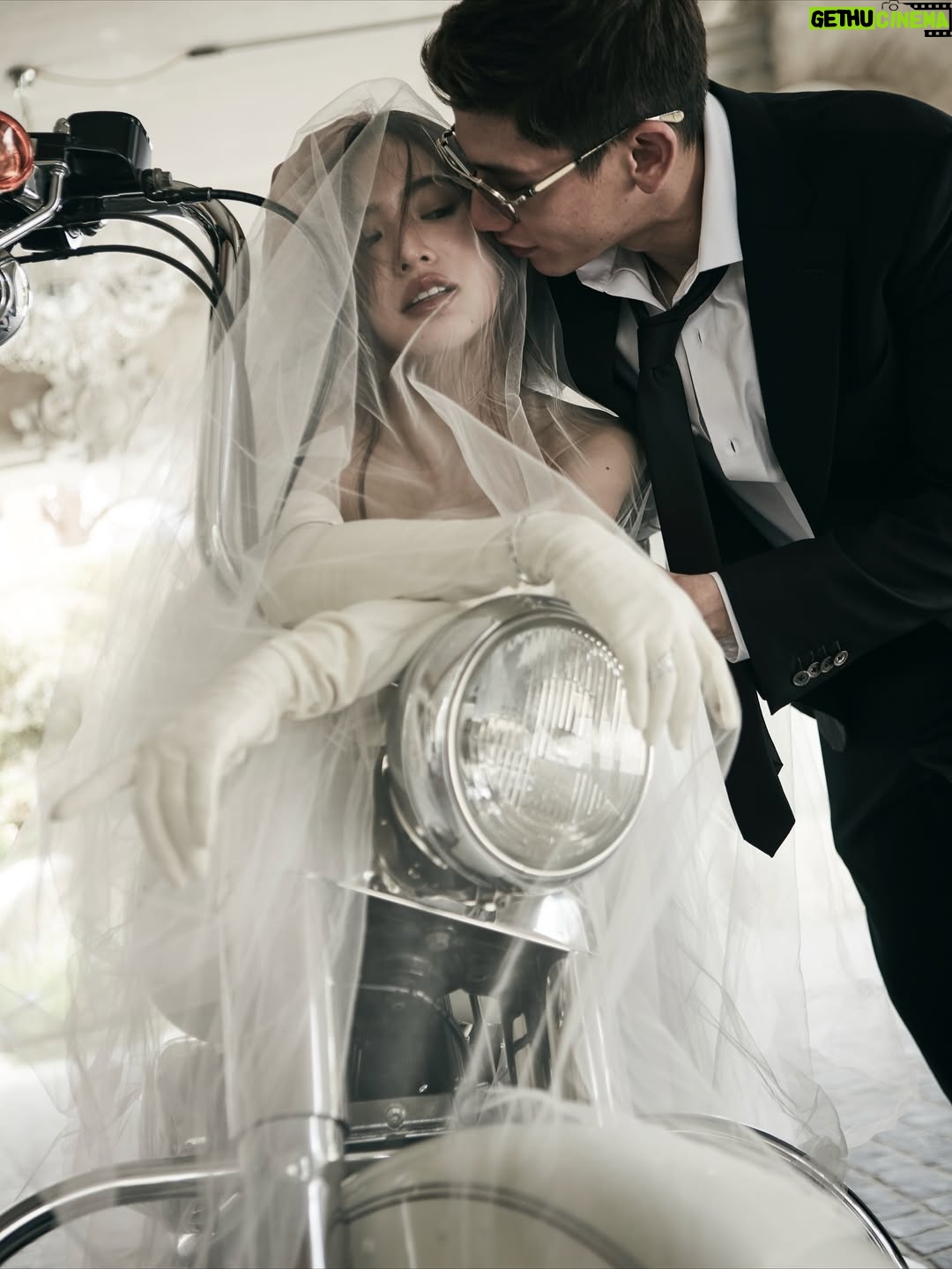 Lapassalan Jiravechsoontornkul - 212.4K Likes - Two souls, one ride. Til the end of the road🤘🏼🖤
Venue : @lachapellebangkok 
Photographer : @tadavarich @kpetlada 
Dress : @sretsisofficial @giftratree_studio @phachas.bridal 
@goldengoose 
Stylist : @allybunnyruth 
Make up & Hair : @puffpoy & @teethory
Accessories: @kavantsharart @_pattaraphan_