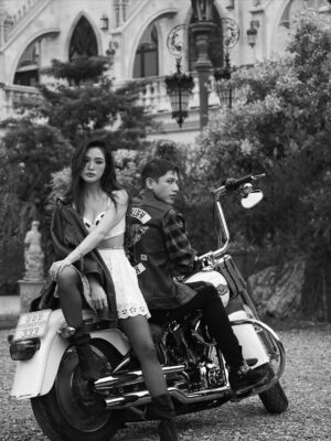 Lapassalan Jiravechsoontornkul Instagram - Two souls, one ride. Til the end of the road🤘🏼🖤
Venue : @lachapellebangkok 
Photographer : @tadavarich @kpetlada 
Dress : @sretsisofficial @giftratree_studio @phachas.bridal 
@goldengoose 
Stylist : @allybunnyruth 
Make up & Hair : @puffpoy & @teethory
Accessories: @kavantsharart @_pattaraphan_