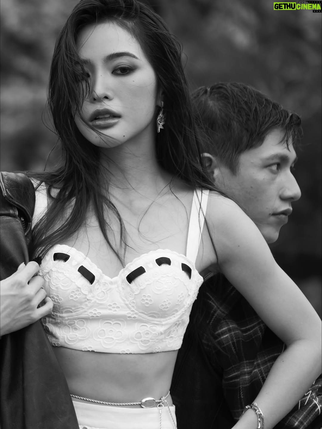 Lapassalan Jiravechsoontornkul - 212.4K Likes - Two souls, one ride. Til the end of the road🤘🏼🖤
Venue : @lachapellebangkok 
Photographer : @tadavarich @kpetlada 
Dress : @sretsisofficial @giftratree_studio @phachas.bridal 
@goldengoose 
Stylist : @allybunnyruth 
Make up & Hair : @puffpoy & @teethory
Accessories: @kavantsharart @_pattaraphan_