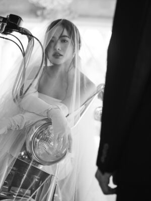 Lapassalan Jiravechsoontornkul Instagram - Two souls, one ride. Til the end of the road🤘🏼🖤
Venue : @lachapellebangkok 
Photographer : @tadavarich @kpetlada 
Dress : @sretsisofficial @giftratree_studio @phachas.bridal 
@goldengoose 
Stylist : @allybunnyruth 
Make up & Hair : @puffpoy & @teethory
Accessories: @kavantsharart @_pattaraphan_