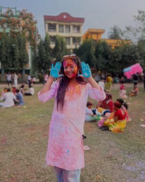 Lata Barman Instagram - Holi 2k25🎀🥳