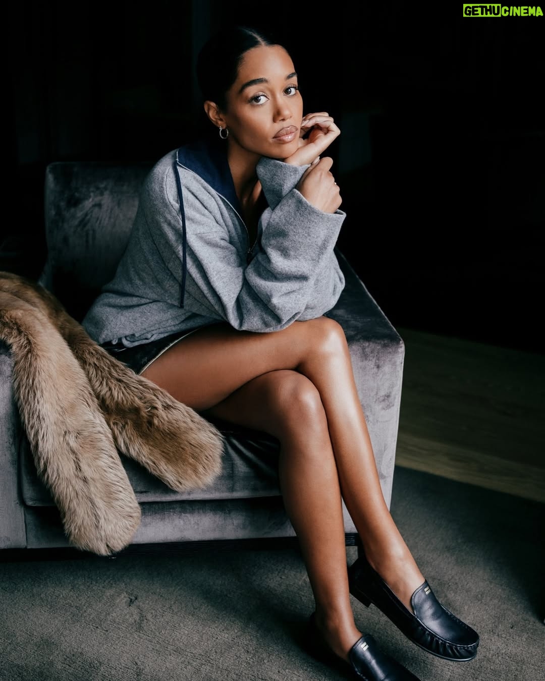 Laura Harrier - 12.4K Likes - After making her runway debut in last season’s @MiuMiu show, #LauraHarrier was a guest for the SS26 presentation – her first time witnessing Miuccia Prada’s designs from the front row. At the link in bio, the It-girl shares her Parisian diary with #BritishVogue. 

Photographed by @OliverHolms.