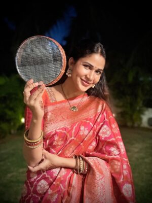 Lavanya Tripathi Instagram - His love on my hands, our baby in my arms ..
This Karwa Chauth will forever stay close to my heart❤️ 🧿