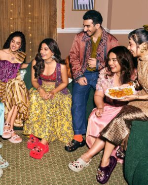 Laxmi Shetty Instagram - Festivities, sparkle, and @crocsindia ✨
Also… Rashmika and I are besties, she just doesn’t know it yet 😌💖
#ShareTheJoy #FestiveWithCrocs #ad