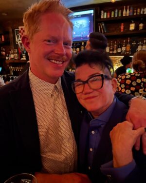 Lea DeLaria Instagram - HONEY! This week on Dinner’s On Me, actor, comedian, jazz singer, and one of my best friends for many many years, Lea DeLaria joins the show. Over enchiladas and rosé, Lea reflects on becoming the first openly gay comic on American television with her legendary “Arsenio Hall Show” set, to stealing scenes as Big Boo on Netflix’s 🧡 “Orange Is the New Black.” We revisit our nearly 30-year friendship, beginning with playing lovers 👩🏻❤️💋👨🏼in Shakespeare in the Park’s “On the Town,” and share some naughty behind-the-scenes stories from our time in the theater world together. Lea opens up about the pride and pressure of visibility in the ’90s 🏳️🌈, why OITNB resonated so deeply with butch women who finally saw themselves represented on screen, and how a joke she improvised one night on stage became the now-iconic “U-Haul lesbian”🚚 punchline. This episode was recorded at Little Owl in the West Village — also known to TV fans as the building from “Friends.” ☕️
Search “Dinner’s On Me” wherever you listen to podcasts or click the episode link in bio 💕