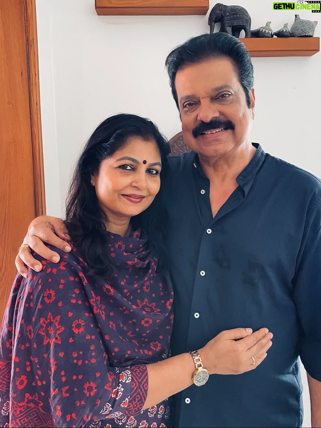 Leona Lishoy - 69K Likes - Amma and Acha, over the years - 38 to be exact ❣️

Watching these two navigate life’s ups and downs has taught me so much. As their overly protective daughter, it’s taken me time to learn to trust their relationship and step back when needed. But seeing their bond grow stronger with each passing year fills my heart with joy. I’m grateful to be their child, and all the goodness in me is because of them. I love you both more than words can say. 
Happy 38, Amma and Acha! ❤️

PS- Mazhaye is Acha’s favourite romantic song