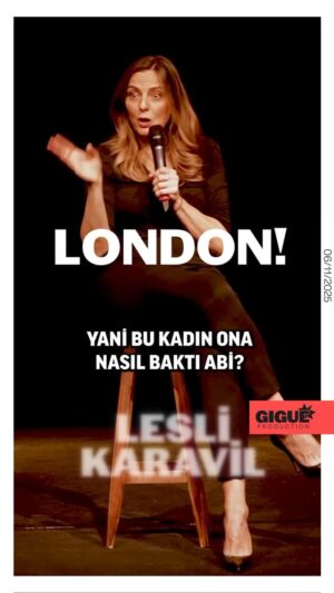 Lesli Karavil Instagram - Sharp, fearless, and hilarious Lesli Karavil brings her Turkish comedy to London! Relationships, TV chaos, escape plans… nothing is off limits.

November 6 | @richmixlondon
Tickets @gotobeat.live
.
.
.
#LesliKaravil #StandUpComedy #LondonComedy #RichMixLondon #GigueProduction #ComedyNightLondon #LiveComedy #StandUpLondon #turkishcomediworld